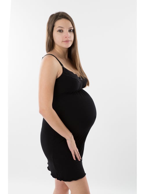 Camisón de embarazo y lactancia LA MAGIE NOIRE 'Bogema' - Kiabi