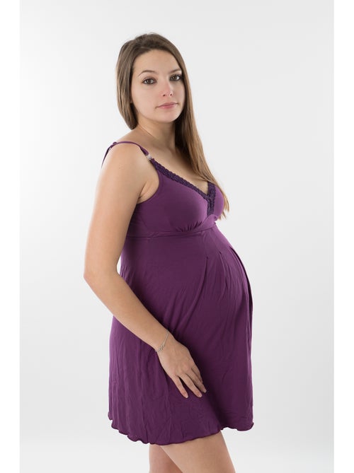 Camisón de embarazo y lactancia LILAS 'Bogema' - Kiabi