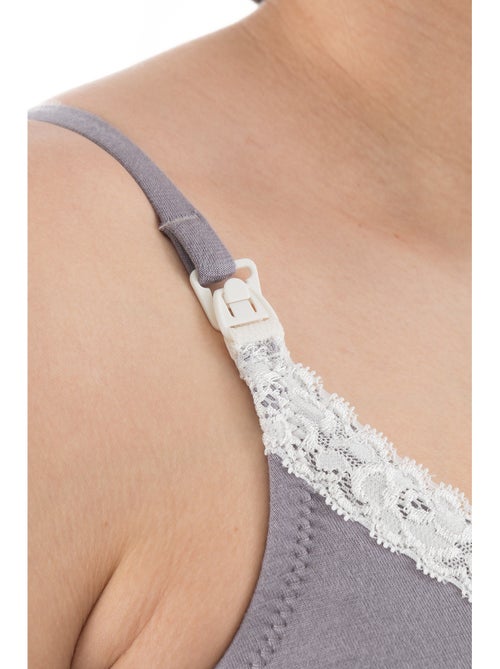 Camisón de embarazo y lactancia OMBRES DE FORÊT 'Bogema' - Kiabi