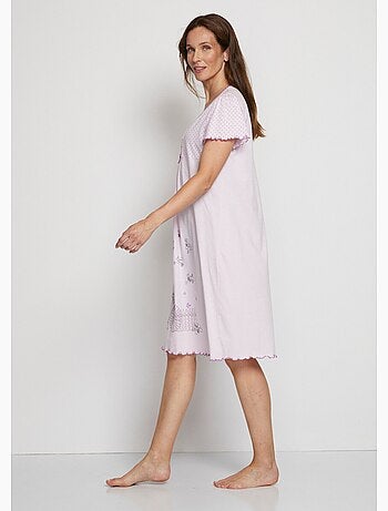 Camisón de encaje de algodón - Afibel