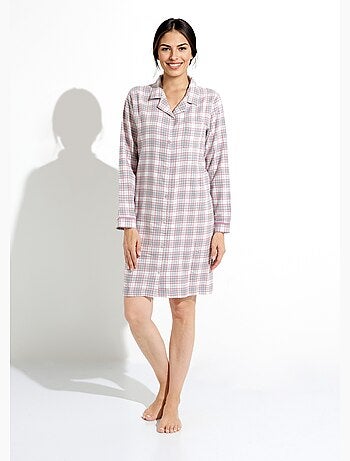 Camisón de franela de algodón cepillado - Afibel