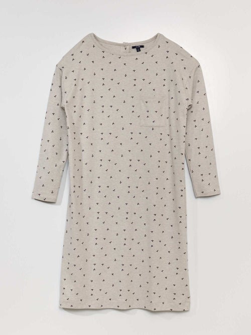 Camisón de jersey - colección fácil de poner - Kiabi