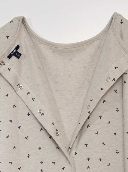 Camisón de jersey - colección fácil de poner - Kiabi
