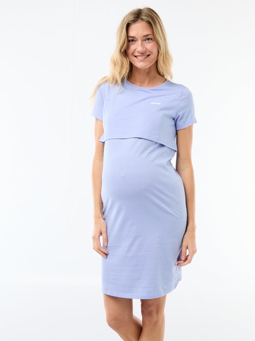 Camisón de lactancia con mensaje - Kiabi