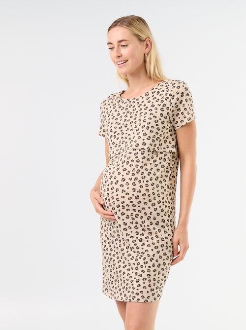 Camisón de lactancia con mensaje - Kiabi Camisón de lactancia con mensaje - Kiabi