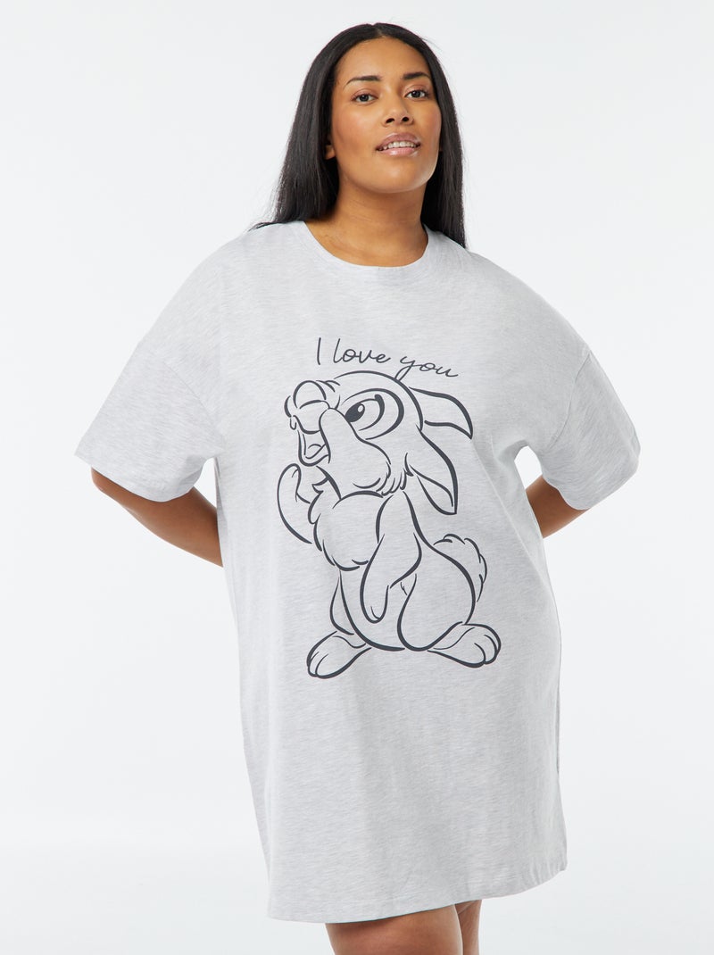 Camisón de manga corta 'Disney' GRIS - Kiabi