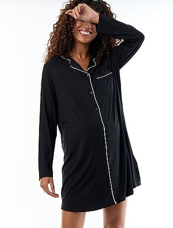 Camisón de noche premamá liso