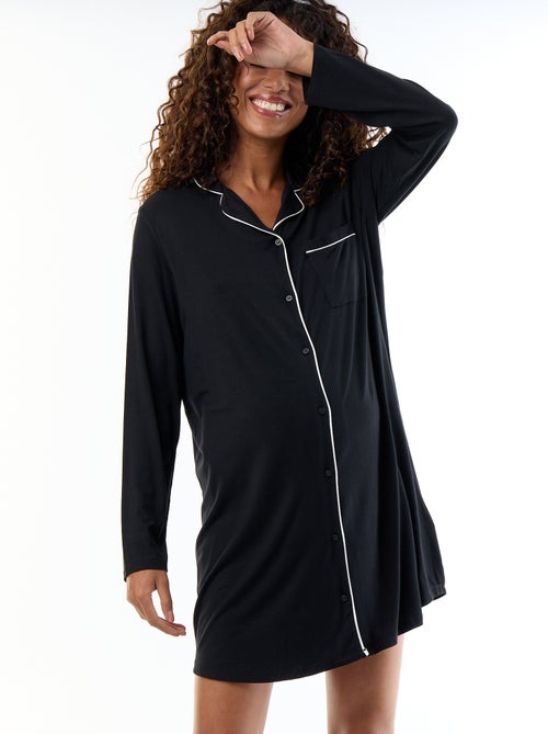 Camisón de noche premamá liso - Kiabi