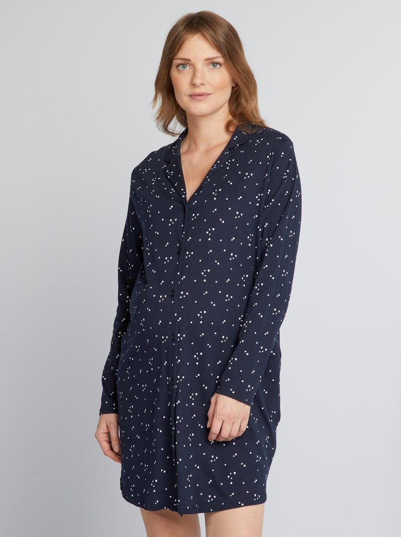 Camisón de premamá AZUL - Kiabi