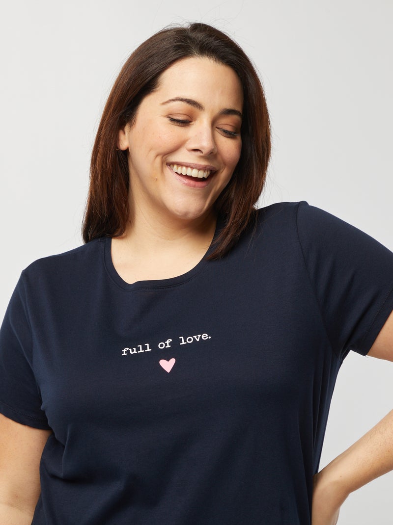 Camisón de punto AZUL - Kiabi