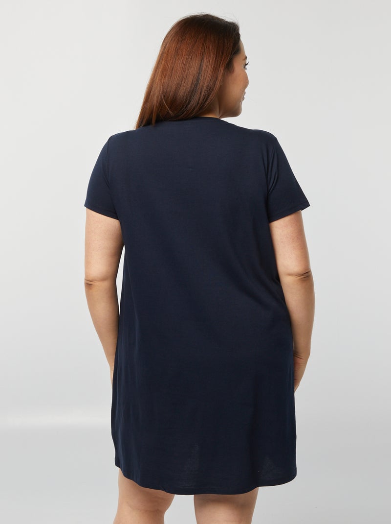Camisón de punto AZUL - Kiabi