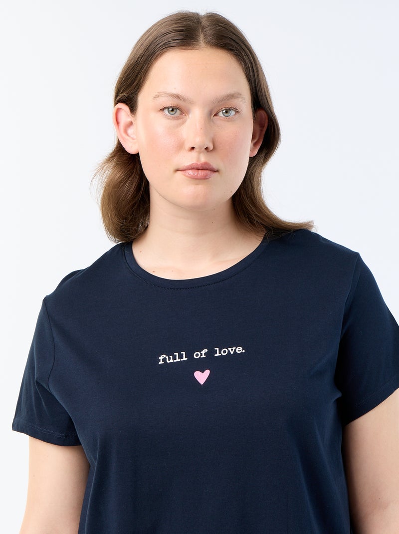 Camisón de punto Azul - Kiabi