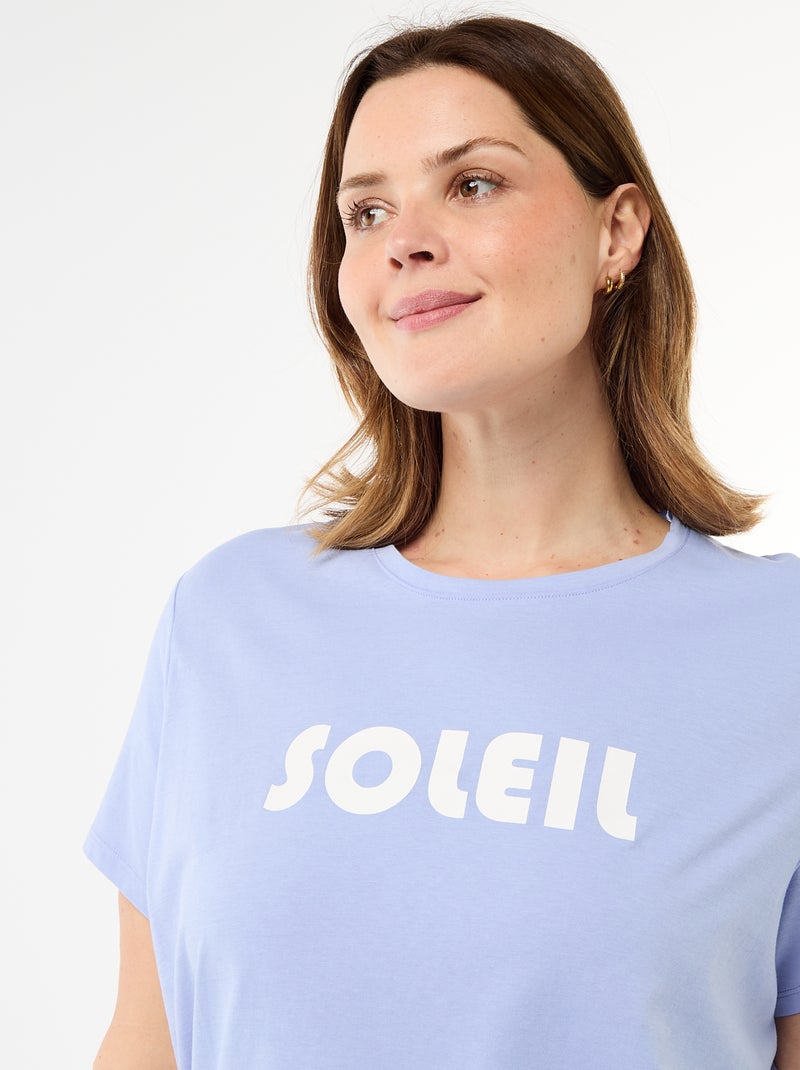 Camisón de punto Azul - Kiabi