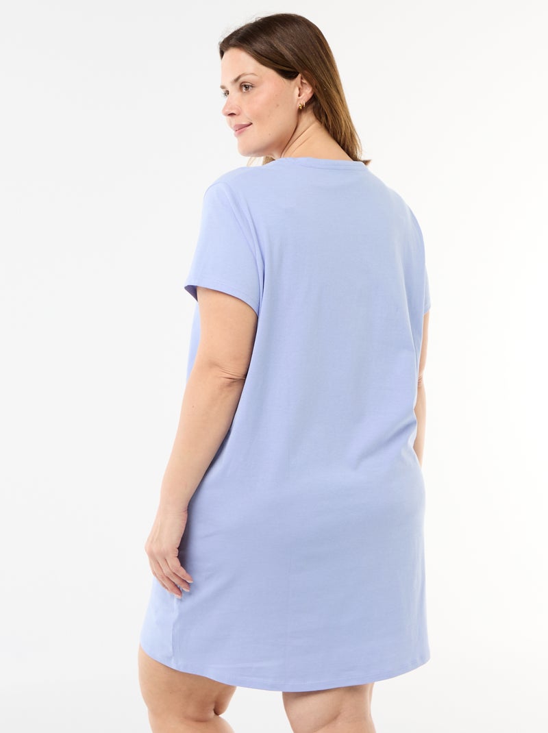 Camisón de punto Azul - Kiabi