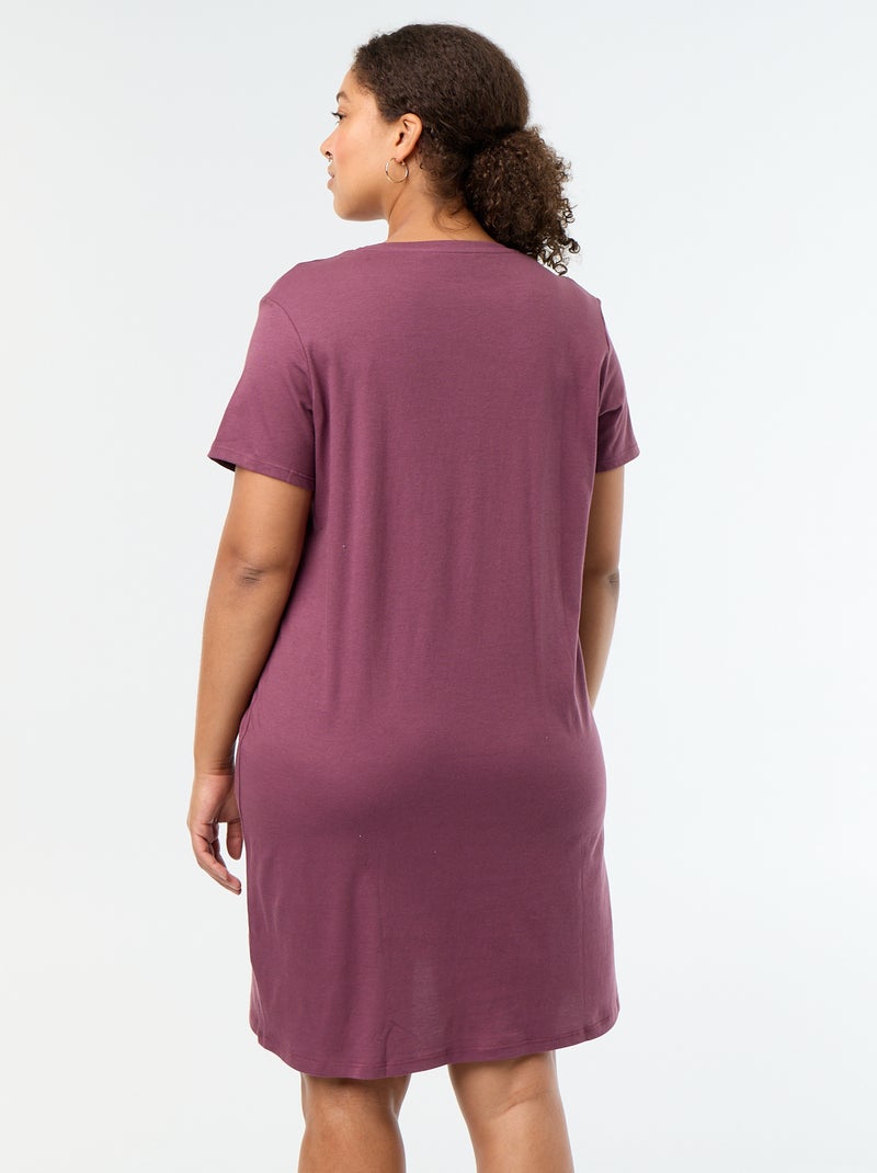 Camisón de punto Rosa - Kiabi