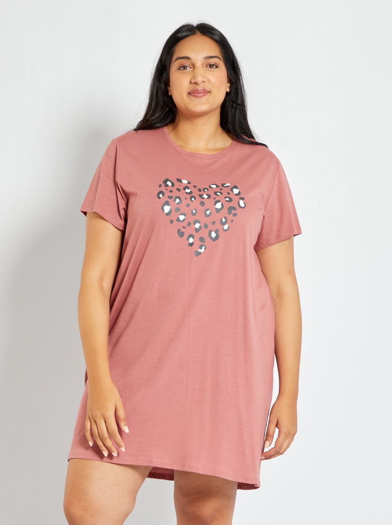Camisón estampado ROSA - Kiabi