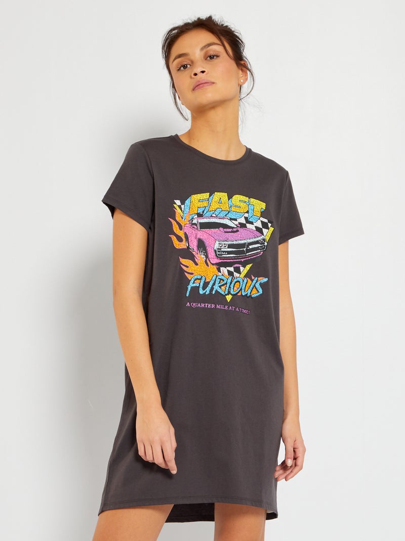 Camisón 'Fast and Furious' GRIS - Kiabi
