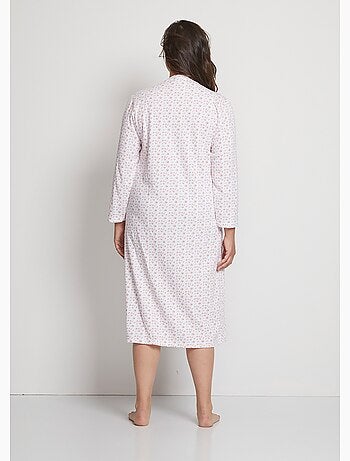 Camisón interlock con botones - Afibel