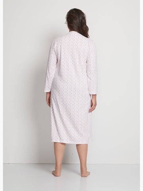 Camisón interlock con botones - Afibel - Kiabi