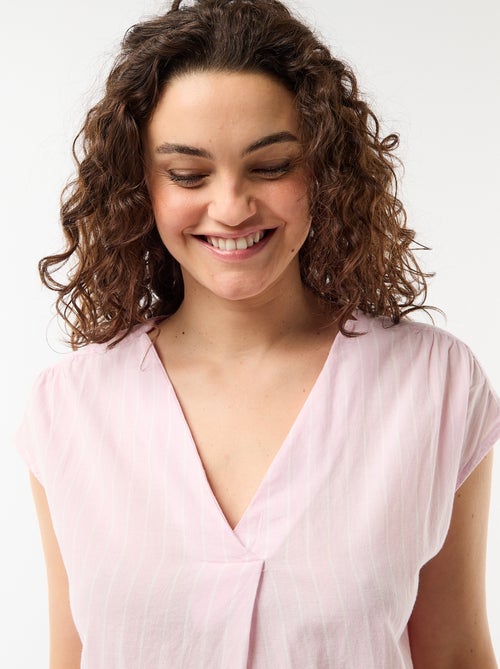 Camisón largo de algodón - Kiabi