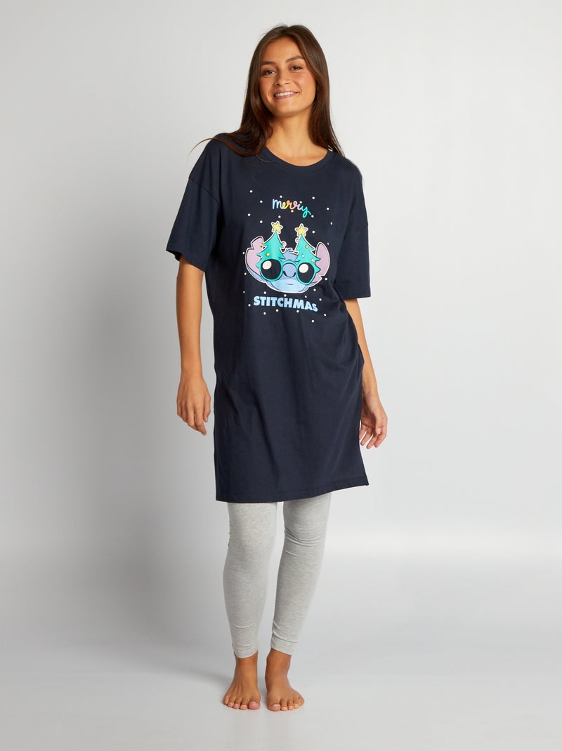 Camisón + legging 'Stitch' AZUL - Kiabi