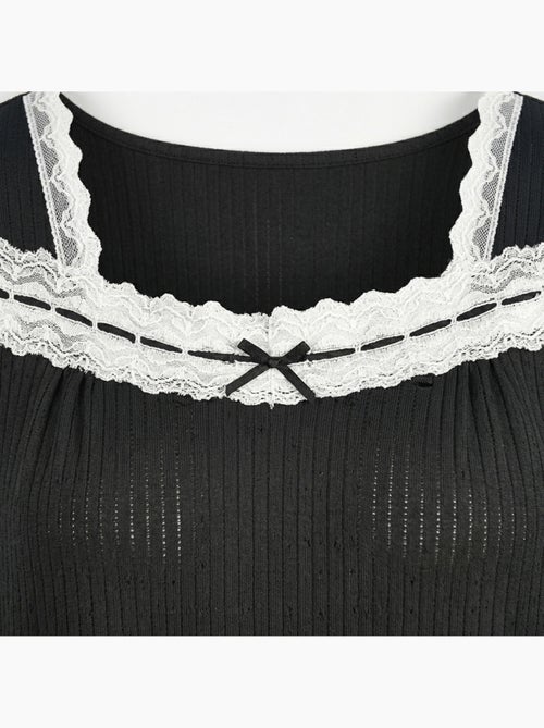 Camisón Mujer Encaje Ultraligero OZABI - Kiabi Camisón Mujer Encaje Ultraligero OZABI - Kiabi