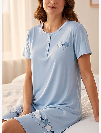 Camisón mujer microfibra manga corta OZABI