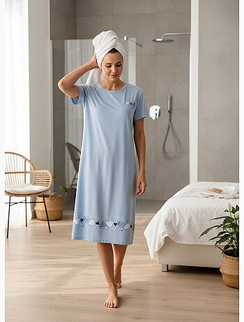 Camisón mujer microfibra manga corta OZABI