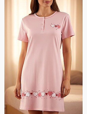 Camisón mujer microfibra manga corta OZABI