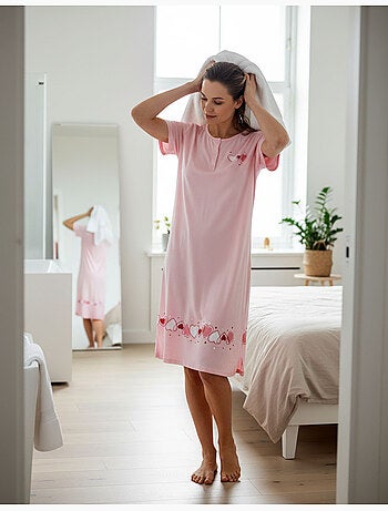 Camisón mujer microfibra manga corta OZABI