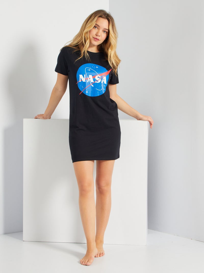 Camisón 'NASA' negro - Kiabi