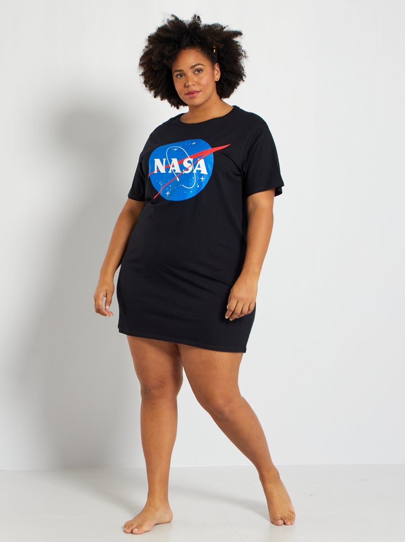 Camisón 'Nasa' negro - Kiabi