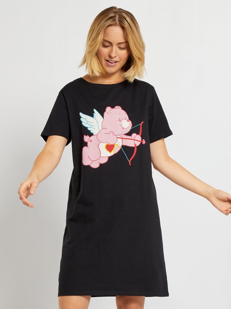 Camisón 'Ositos amorosos' negro - Kiabi