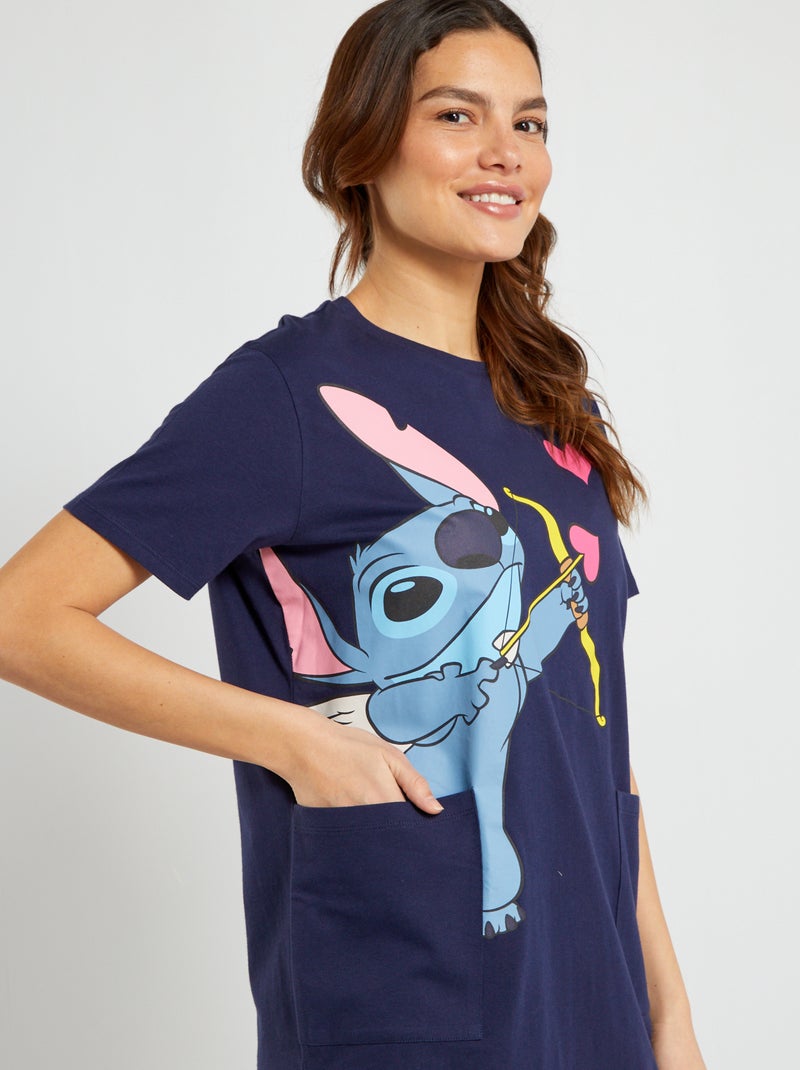 Camisón 'Stitch' azul marino - Kiabi