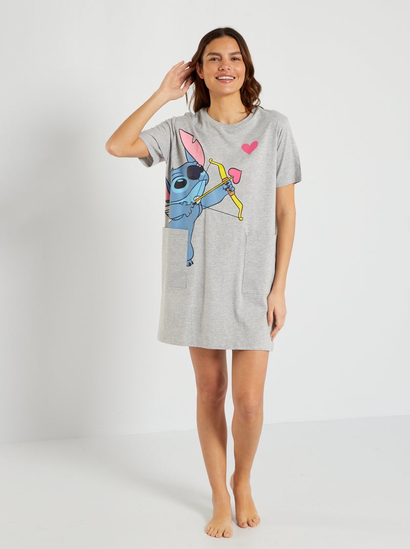 Camisón 'Stitch' gris - Kiabi