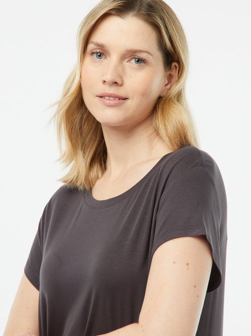 Camisón tipo camiseta fluido - Kiabi