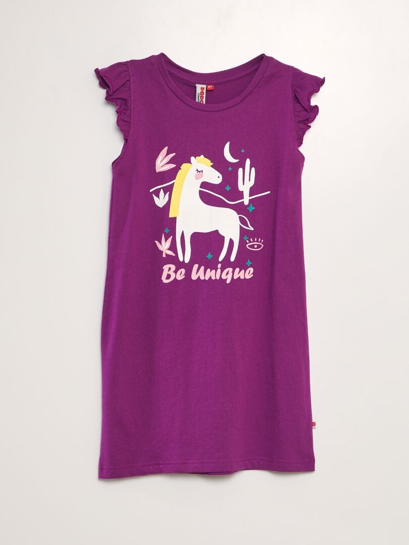 Camisón unicornio PURPURA - Kiabi