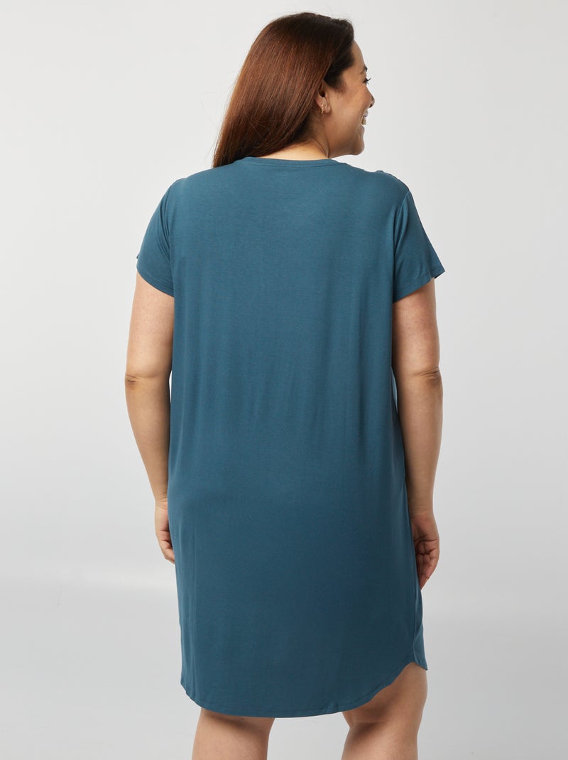 Camisón vaporoso azul - Kiabi