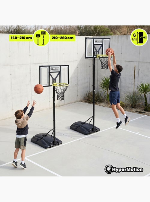 Canasta baloncesto ajustable 160-260 cm aro 45 cm base 45 L HyperMotion - Kiabi