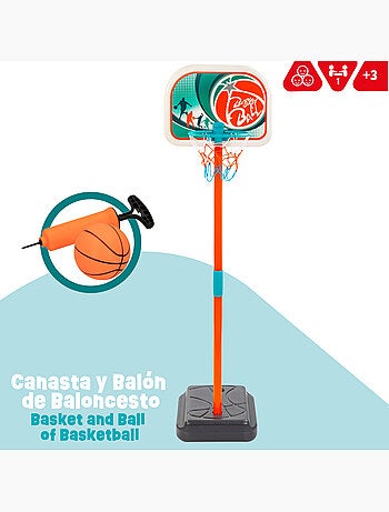 Canasta baloncesto niños con balón cb toys