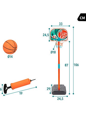 Canasta baloncesto niños con balón cb toys