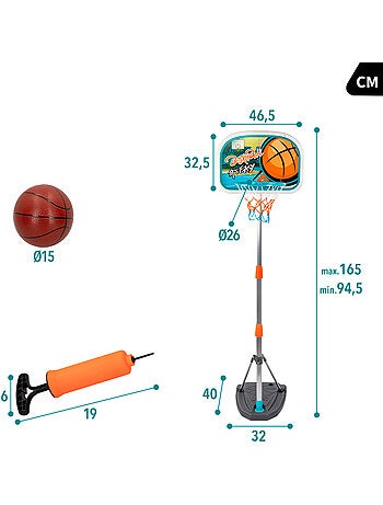 Canasta y balón de baloncesto cb sports