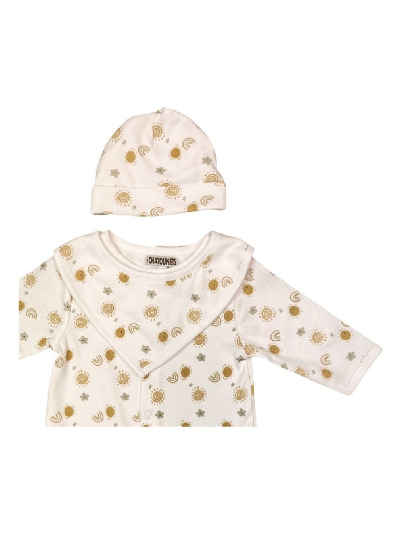 Canastilla para bebé de algodón Les Chatounets Beige - Kiabi