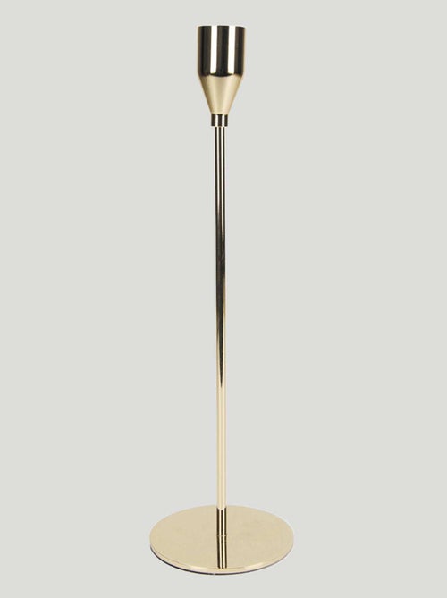 Candelabro metálico dorado - Kiabi