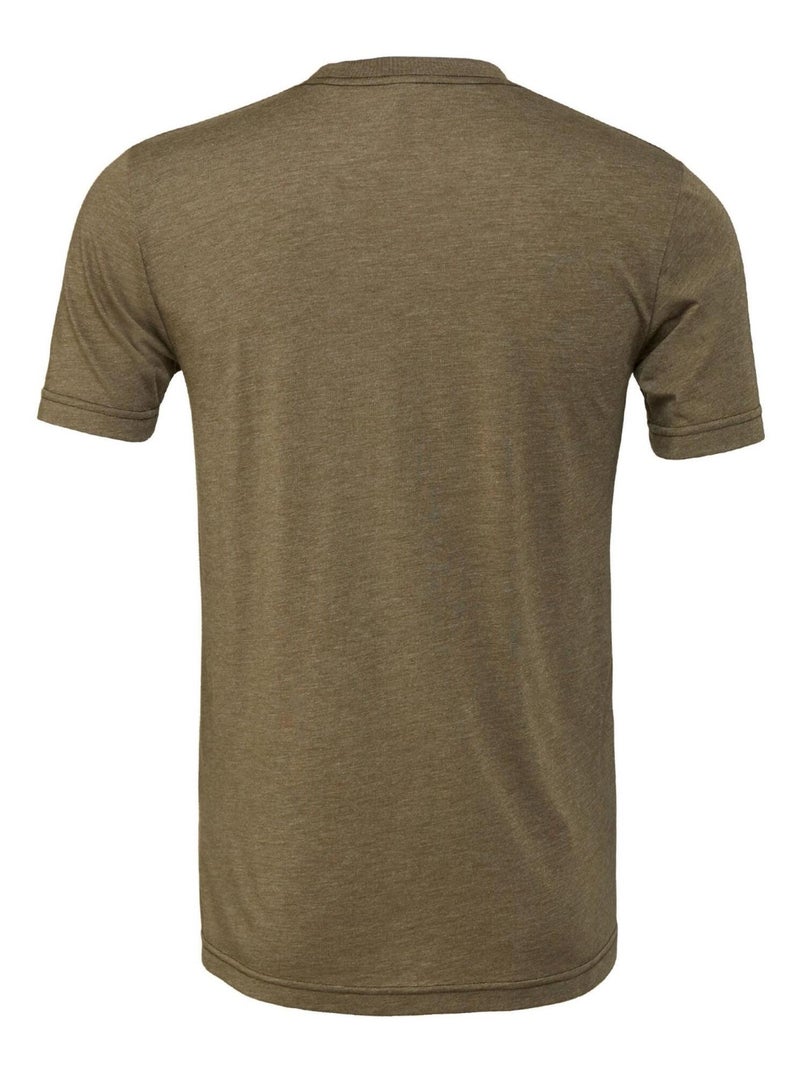 Canvas - Camiseta de manga corta con cuello redondo Triblen para hombre Verde oliva - Kiabi