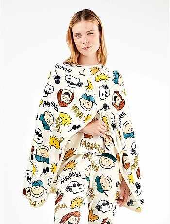 Capa convertible en manta de snoopy en tejido polar