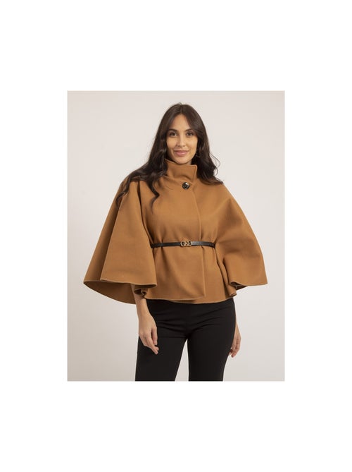 Capa corta con cinturón UMILIA - Kiabi