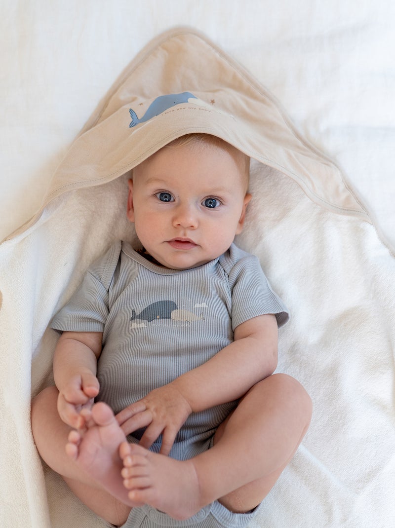 Capa de baño ballena BEIGE - Kiabi