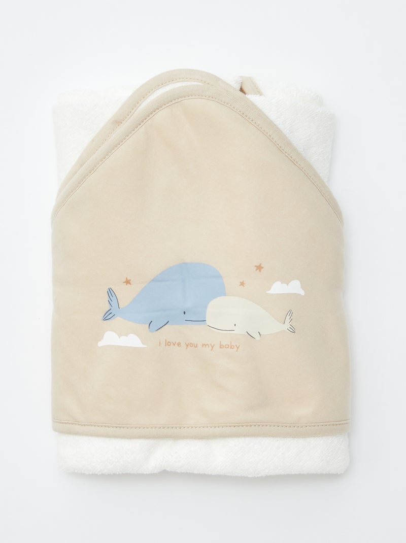 Capa de baño ballena BEIGE - Kiabi