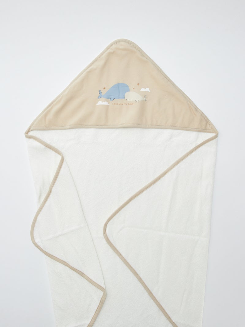 Capa de baño ballena BEIGE - Kiabi